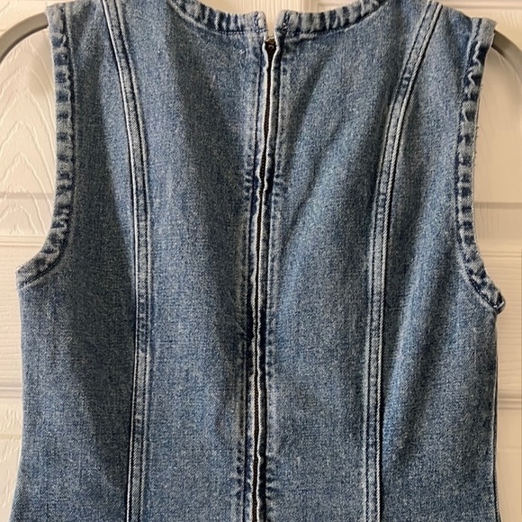 Abercrombie Sleeveless Denim sensed midi Dress small - Picture 4 of 5